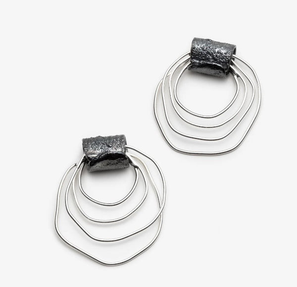 Boucles d'oreilles Bo Krios argent - arloca