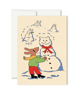 Mini carte de voeux Joie d'hiver - arloca