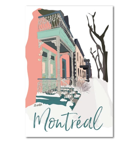 Affiche Montréal sous la neige