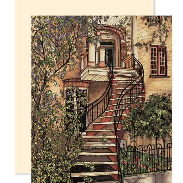 Carte de souhaits rue Fabre