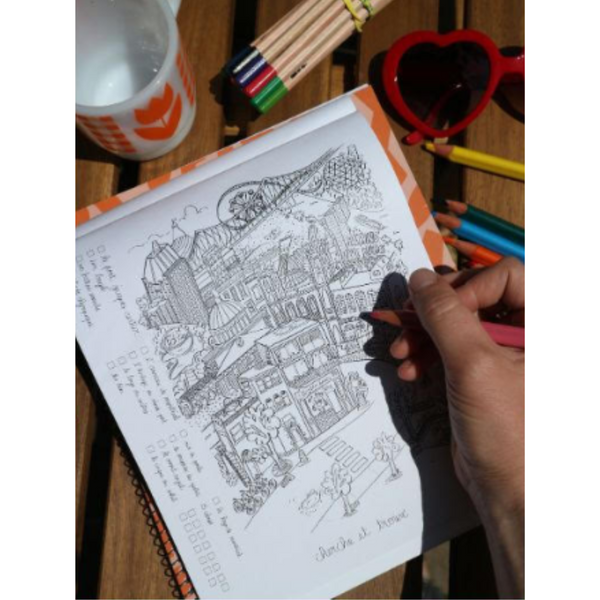 Livre à colorier Montréal en couleurs - arloca