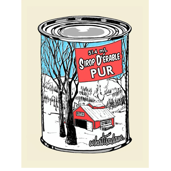 Affiche Sirop d'érable pur