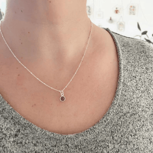 Collier avec breloque améthyste - arloca