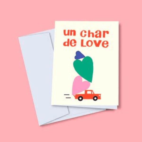 Carte de souhaits Un char de love - arloca