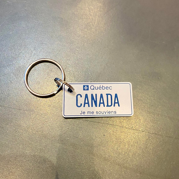Porte-clés - Plaque du Québec