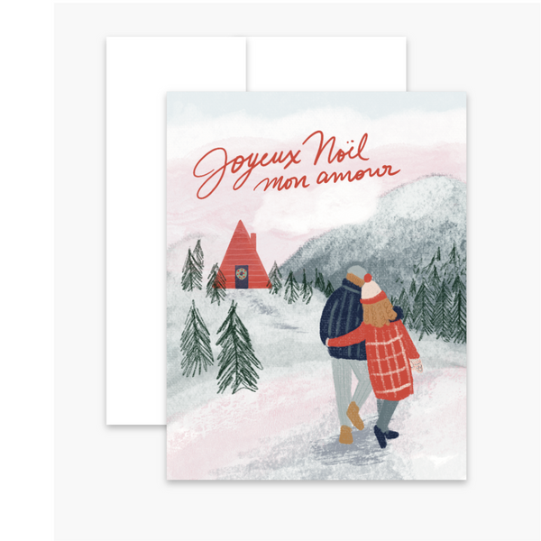 Carte de souhaits Joyeux Noël mon amour