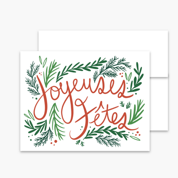 Carte de souhaits Joyeuses Fêtes