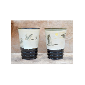 Verre à bière en céramique Outardes - arloca
