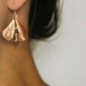 Petites Boucles d'oreilles Ginko avec crochet - arloca