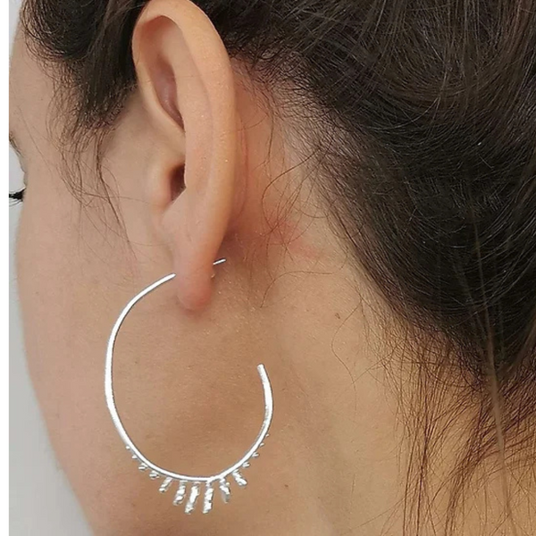 Boucles d'oreilles Quilla argent