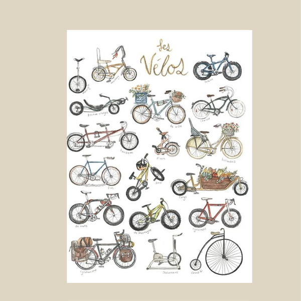 Carte de souhaits Les vélos