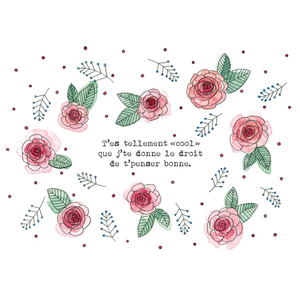 Carte de souhaits Camélia - arloca