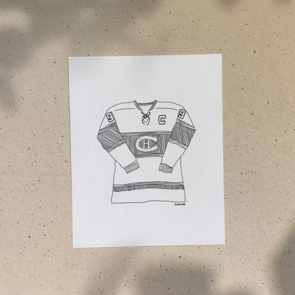 Affiche Club de Hockey Les canadiens de Montréal 8"x10"