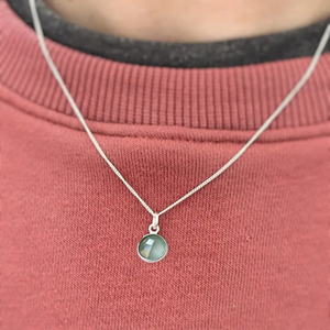 Collier  en argent et pendentif chalcedony - arloca