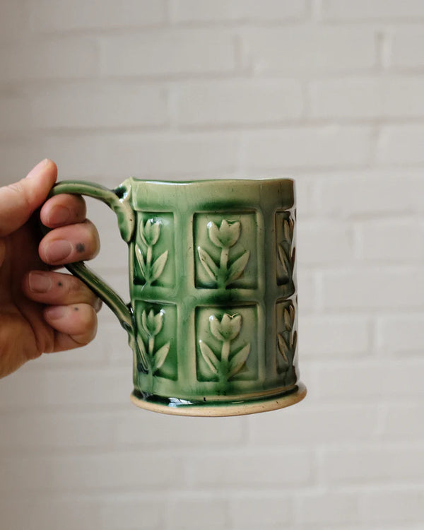 Grande tasse en céramique Florale - arloca
