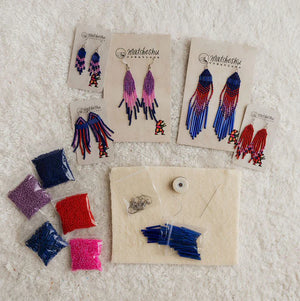 Ensemble créatif Boucles d'oreilles à franges - arloca