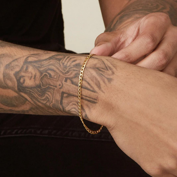 Bracelet cubain en or pour homme
