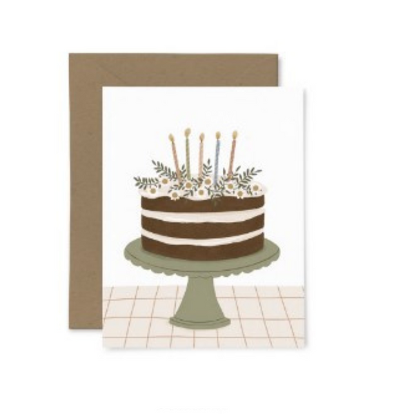 Carte de souhaits Gâteau d'anniversaire
