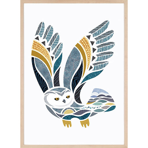 Affiche Hugo le harfang 12"x18" - arloca