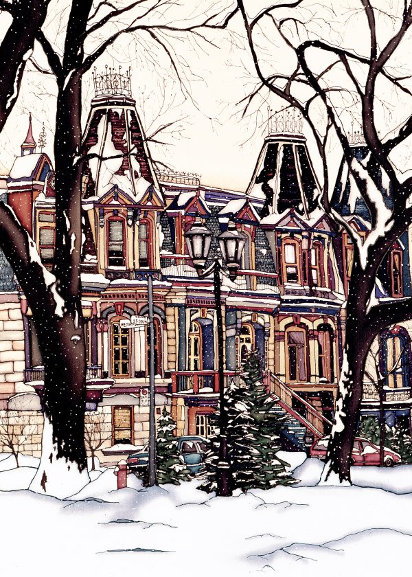 Aimants décoratifs de sites emblématiques de Montréal