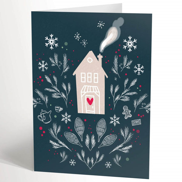 Carte de voeux Noël scandinave