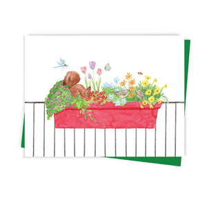 Carte de souhaits Le balcon - arloca