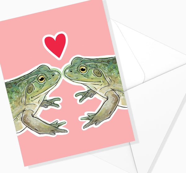 Carte de souhaits Les grenouilles - arloca