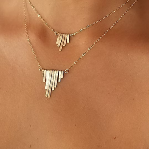 Collier Quinca moyen en or jaune - arloca