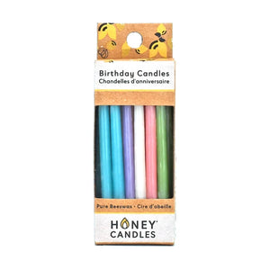 Set of 20 Royal-colored birthday candles