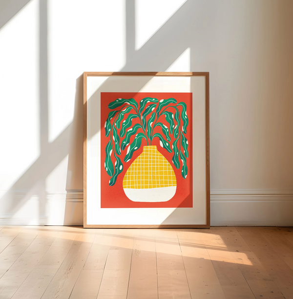 Affiche Plante Rouge 8"x10"
