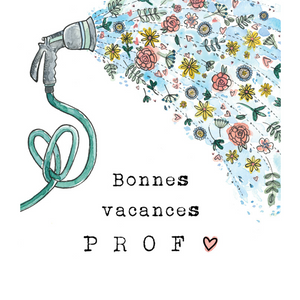 Carte de souhaits Bonne vacances Prof - arloca