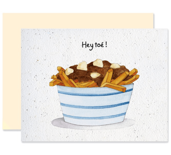 Carte de souhaits plantable La Poutine - arloca