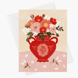 Carte de souhaits Vase victorien - arloca