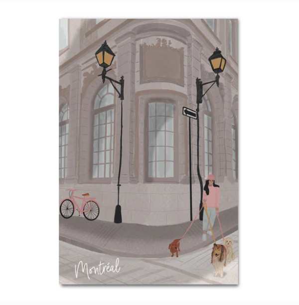 Carte postale Les rues du Vieux Montréal - arloca