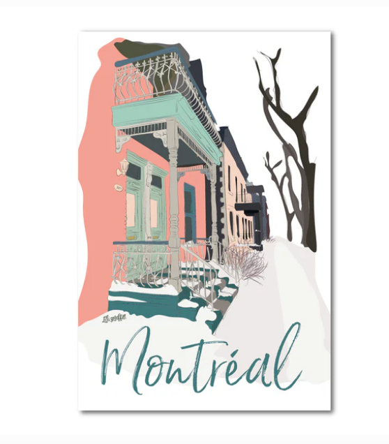 Carte postale Montréal Hiver