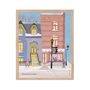 Affiche Montréal en janvier - arloca