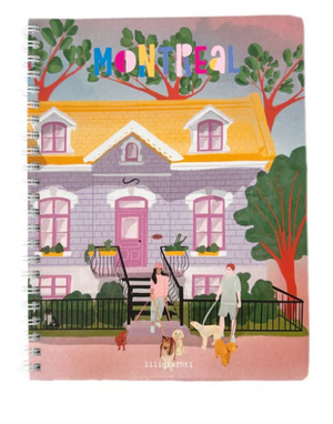 Cahier à spirales illustré - Journée estivale - arloca