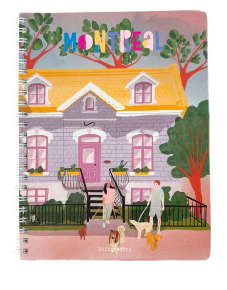 Cahier à spirales illustré - Journée estivale - arloca