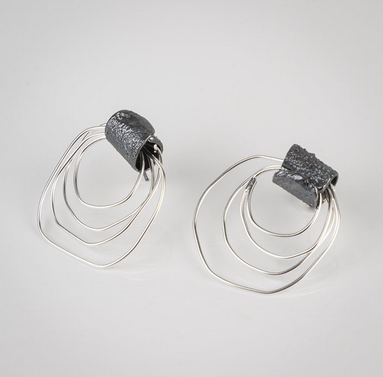 Boucles d'oreilles Krios argent - arloca