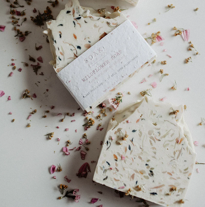 Barre de savon aux fleurs sauvage - arloca