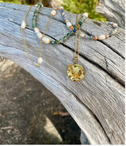 Collier de perles Lagoon reflections - arloca