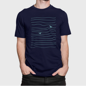 T-shirt Baleine lignée - arloca