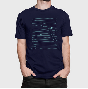 T-shirt avec baleine en lignes, Baltrakon