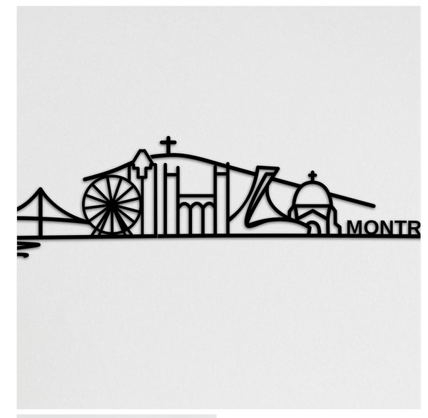 Décoration murale Montréal Skyline Édition été 2026
