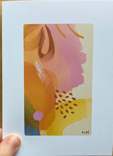 Carte de souhaits Le visage