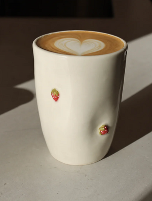Strawberry ceramic mug