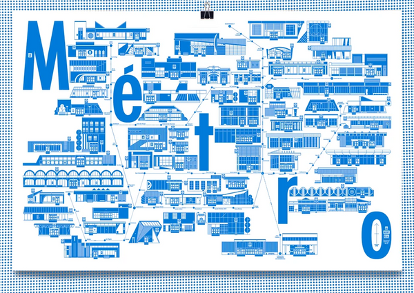 Affiche Le Métro de Montréal