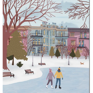 Cahier Parc La Fontaine en hiver.