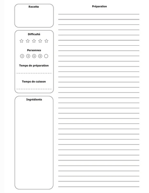 Cahier Cuisine à spirales - arloca