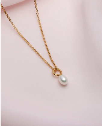 Petit collier Résilience avec pendentif perle blanche - arloca